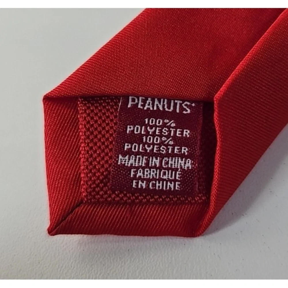 Peanuts Charlie Brown Christmas Tie Lucy Snoopy Blue Mens Necktie‎ Ice Skating